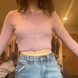 Cropped button up